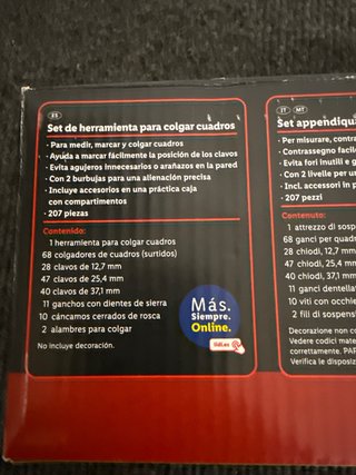 Set Herramientas Colgar Cuadros Parkside