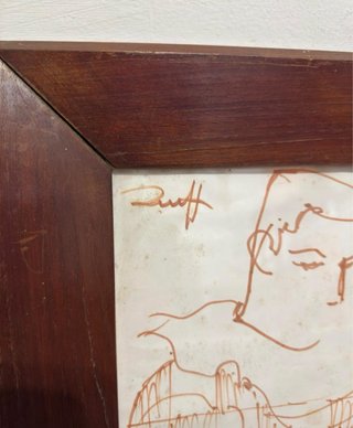 Disegno vintage a penna originale