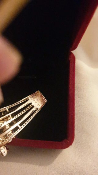 Pulsera chapada en oro 18k con flores