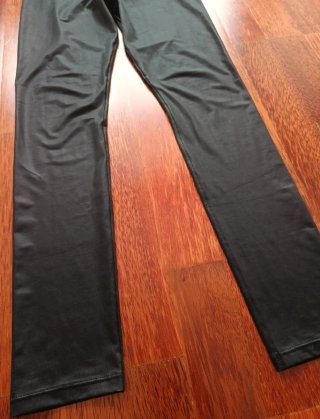 Leggings encerados, efecto cuero
