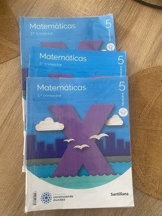 Libros matemáticas 5º primaria