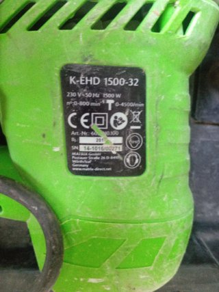 Taladro Perforador Kawasaki K-EHD 1500-32