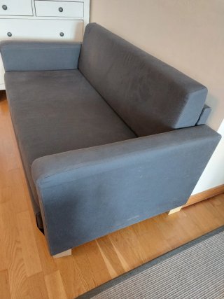 Sofá Cama Ikea Azul Tela