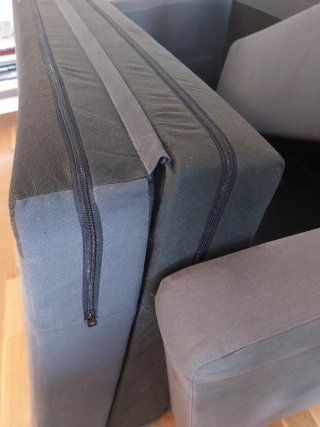 Sofá Cama Ikea Azul Tela