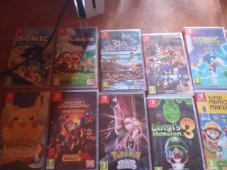 Pack 15 Juegos Nintendo Switch Mario Sonic Pokemon