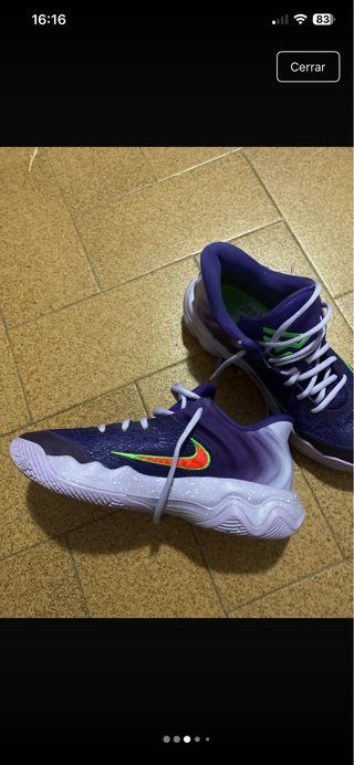 Zapatillas Nike Moradas y Verdes