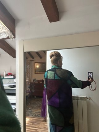 Cappotto oversize multicolore tg.L