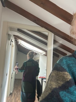 Cappotto oversize multicolore tg.L