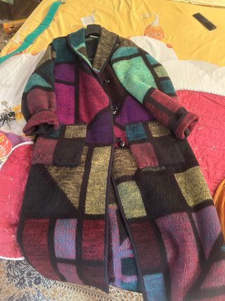 Cappotto oversize multicolore tg.L