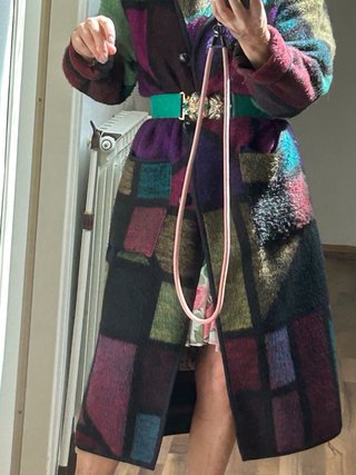 Cappotto oversize multicolore tg.L