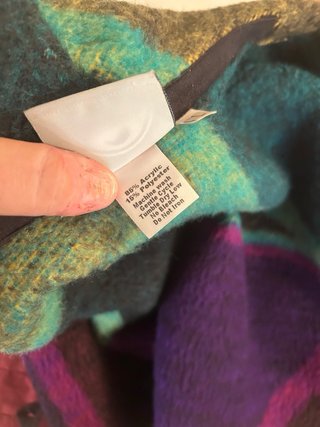 Cappotto oversize multicolore tg.L
