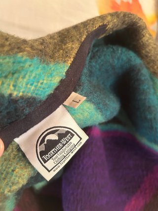 Cappotto oversize multicolore tg.L