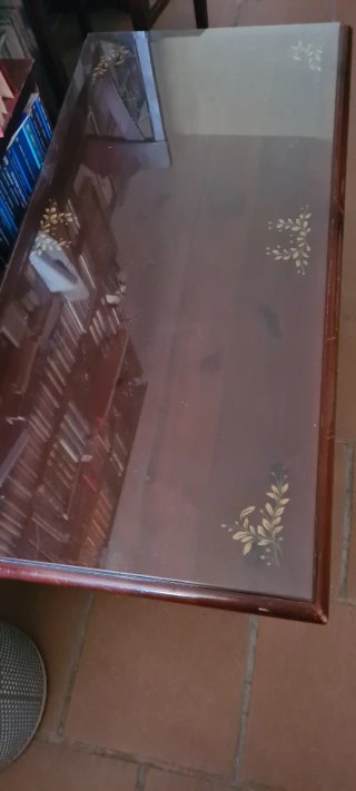 Se regala: Mesa de centro madera y cristal