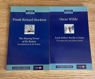 Lote 5 libros bilingües inglés-español / 2 € lote