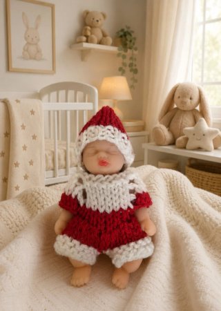 Bambino in silicone di 10 cm