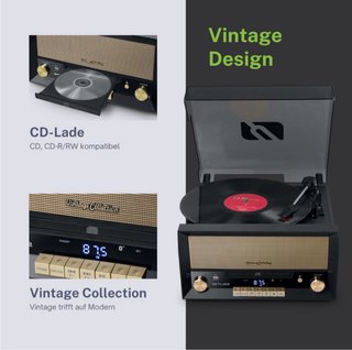 Tocadiscos Muse MT-110 B con CD y Radio