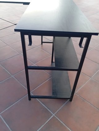 Escritorio esquinero negro