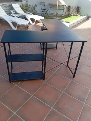 Escritorio esquinero negro