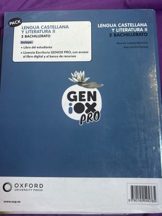 Lengua castellana y literatura II. Libro del es...
