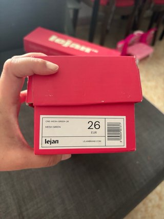 Zapatillas Lejan Menta Talla 26