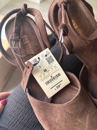 Stradivarius Zapatos Marrones Tacon Plataforma