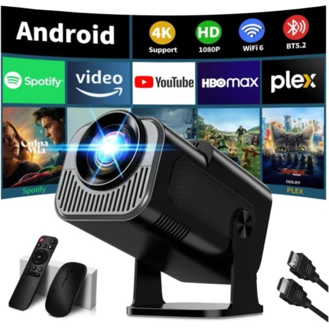 Proyector Android 4K HD WiFi 6 BT5.2