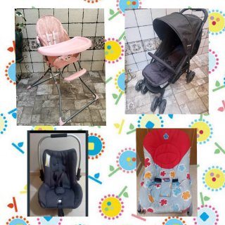 Varios bebé, trona, silla coche, hamaca, carro