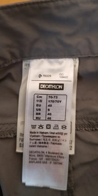 Pantalón desmontable mujer gris Quechua