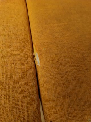 Sofá Chaise Longue Naranja Tela