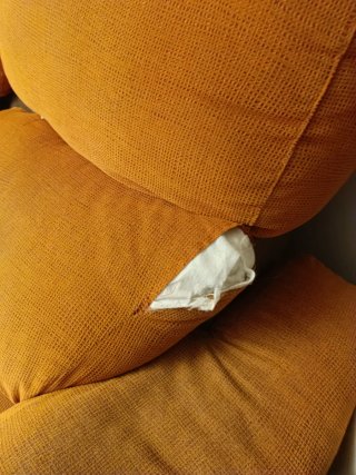 Sofá Chaise Longue Naranja Tela