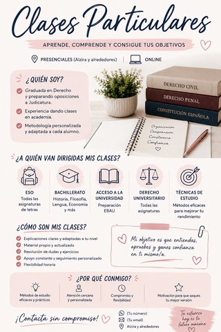 Clases particulares o de apoyo escolar