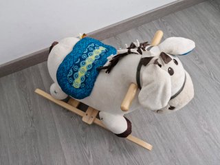 Burro balancín peluche