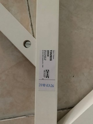 Perchero de madera blanco ikea