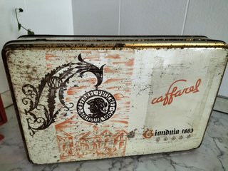 6 scatole di latta vintage