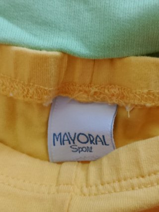 Conjunto bebé niña Boboli verde y amarillo