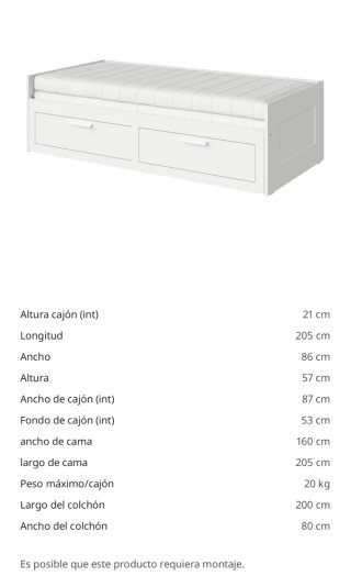 Cama brimmes estructura divan