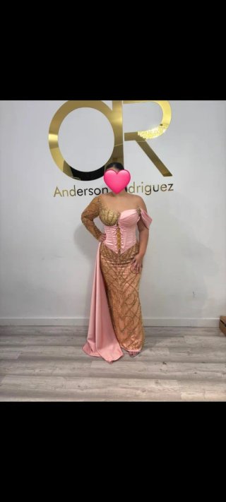 Vestido boda gitana pedreria fiesta