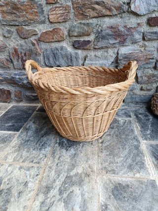 Cesta Mimbre Antigua Grande