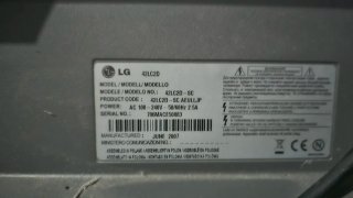 2 TVs LG 42 y Samsung 32 Negro