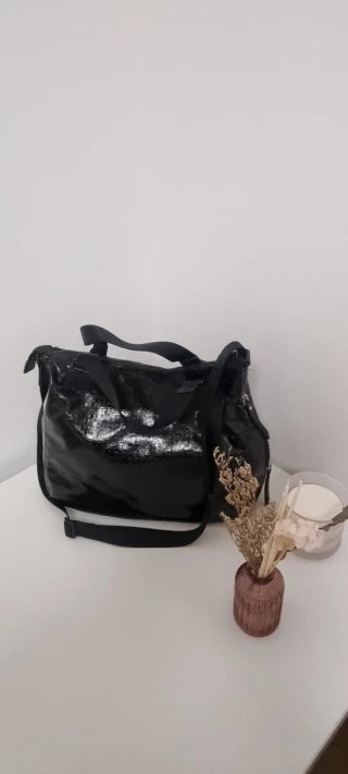Bolso Tous Amberani Lindsay Negro Charol