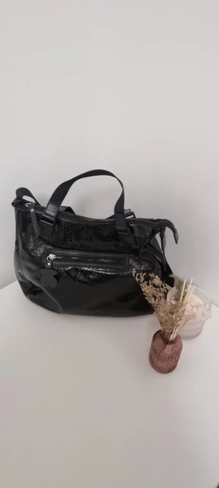 Bolso Tous Amberani Lindsay Negro Charol