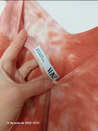Vestido midi tie dye