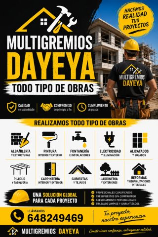 Multigremios Dayeya: Todo tipo de obras