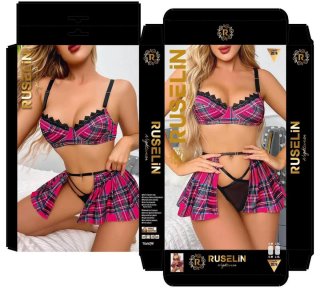Conjunto lencería RUSELIN leopardo