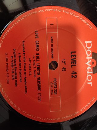 Level 42 – Leaving Me Now Maxi Single 12" Vinilo