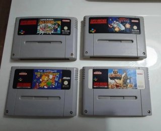 Super Nintendo Consola + 4 Juegos