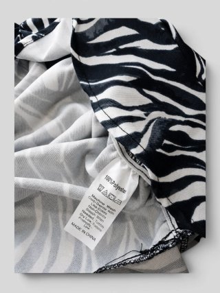 Vestido Animal Print Drapeado Talla S. Nuevo