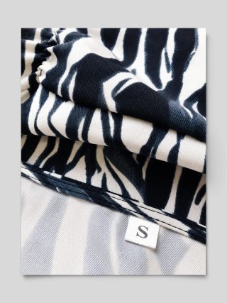 Vestido Animal Print Drapeado Talla S. Nuevo