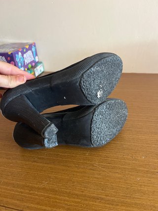 Zapatos Superga Tacón Ante Negro Talla 37