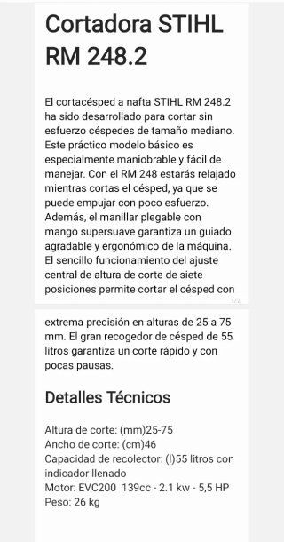 Cortacésped STIHL RM 248.2